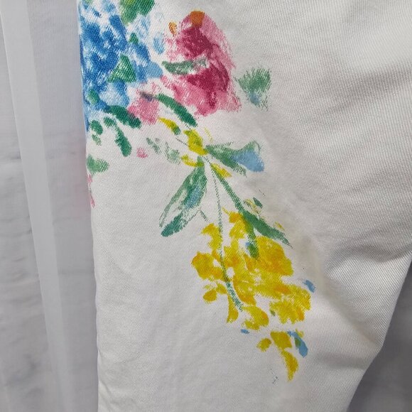 Lauren Ralph Lauren Floral Boot Cut Jeans - White - Picture 10 of 16